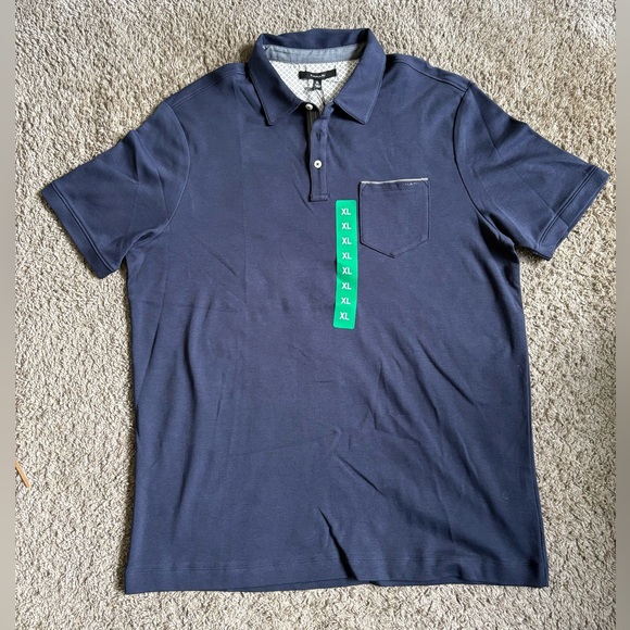 Tahari Dark Blue Polo Shirt - Picture 1 of 2
